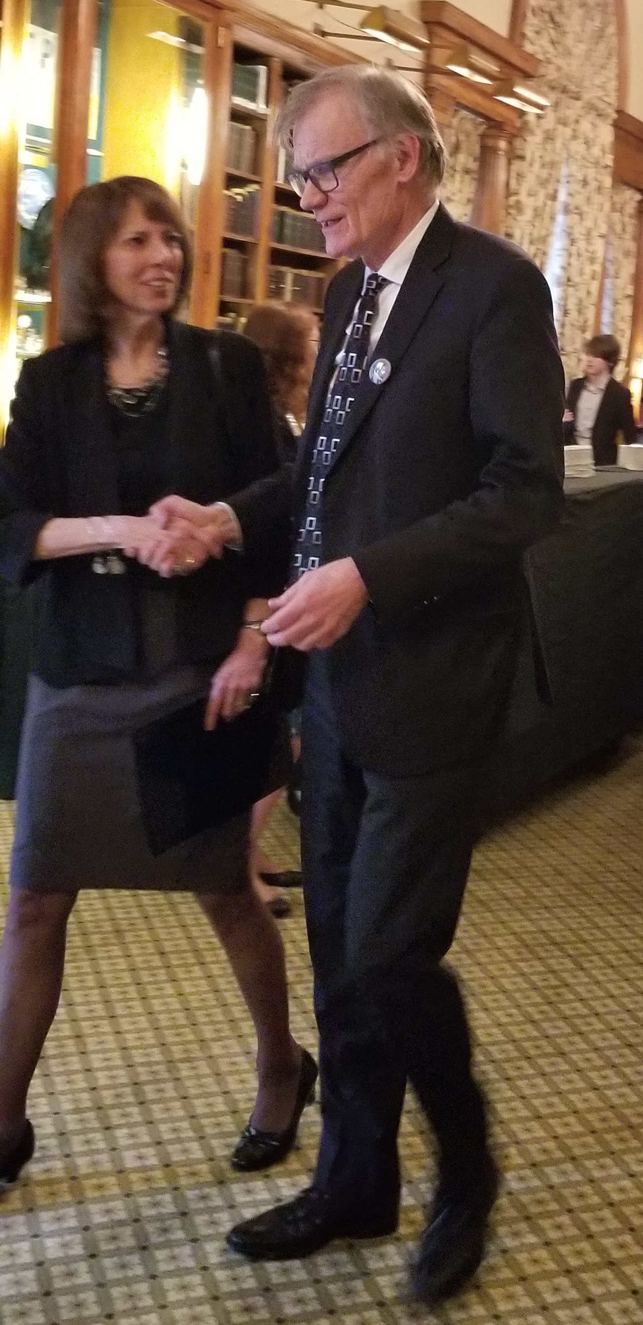 David Blight and Janet Riggs at the 2019 Lincoln Prize award ceremony