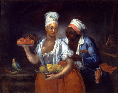 Deux Antillaises, by an unknown artist, 1700s. (Musee d'Aquitaine)