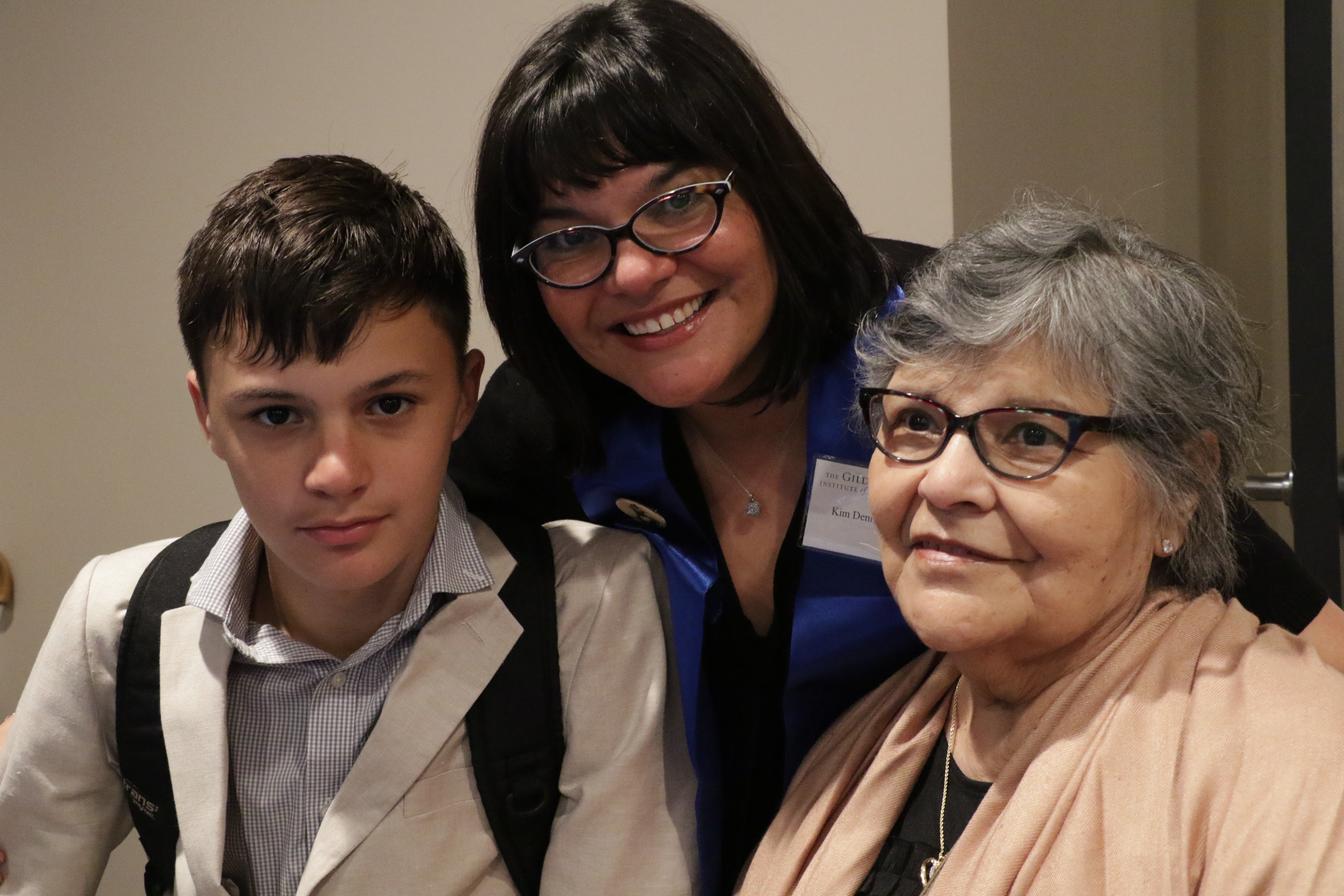 Graduate Kim Denning-Knapp with her family