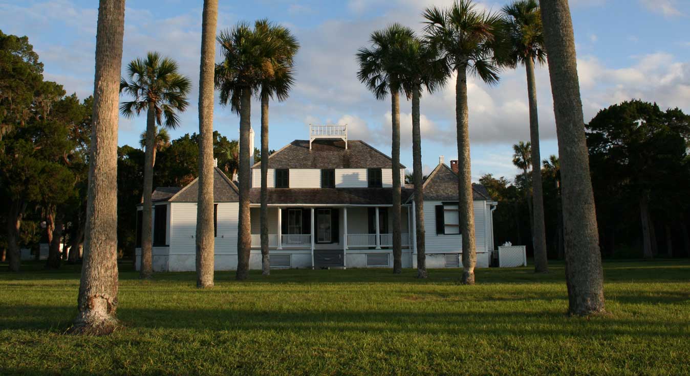 The Kingsley Plantation main house, the residence of Zephaniah Kingsley between 1814 and 1839. (Courtesy of James M. Davidson)