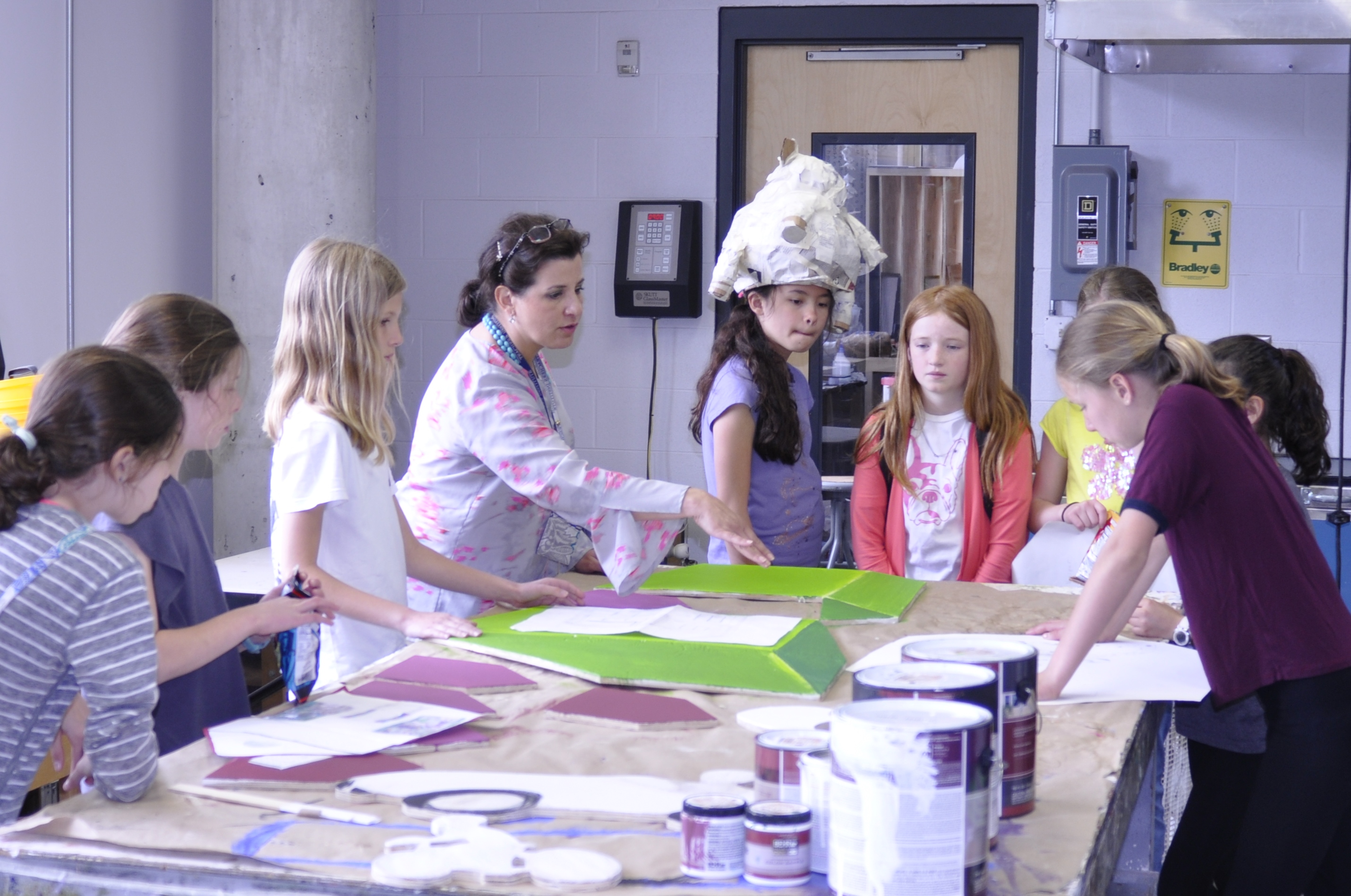 Connie Lopez-Fink, University School of Nashville, Nashville, Tennessee (pictured with her students)