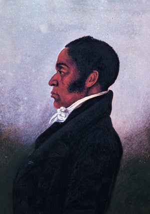 James Forten, unidentified artist, ca. 1818, watercolor (Leon Gardiner Collection 151. Historical Society of Pennsylvania)