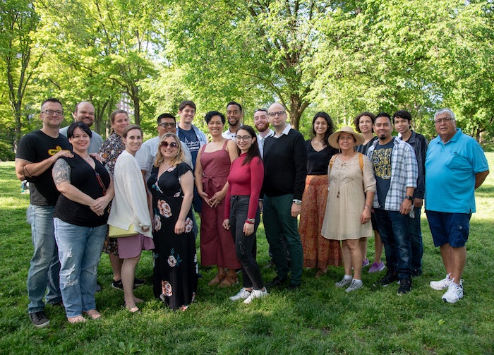 2022 graduates gathered in New York's Central Park in May 2022.