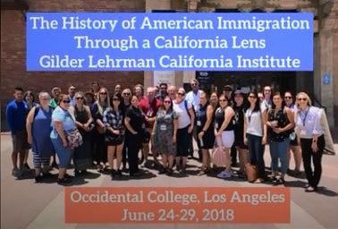 Participants in the Gilder Lehrman workshop led by Professor Jane Hong, Los Angeles, California, June 2018 (The Gilder Lehrman Institute)