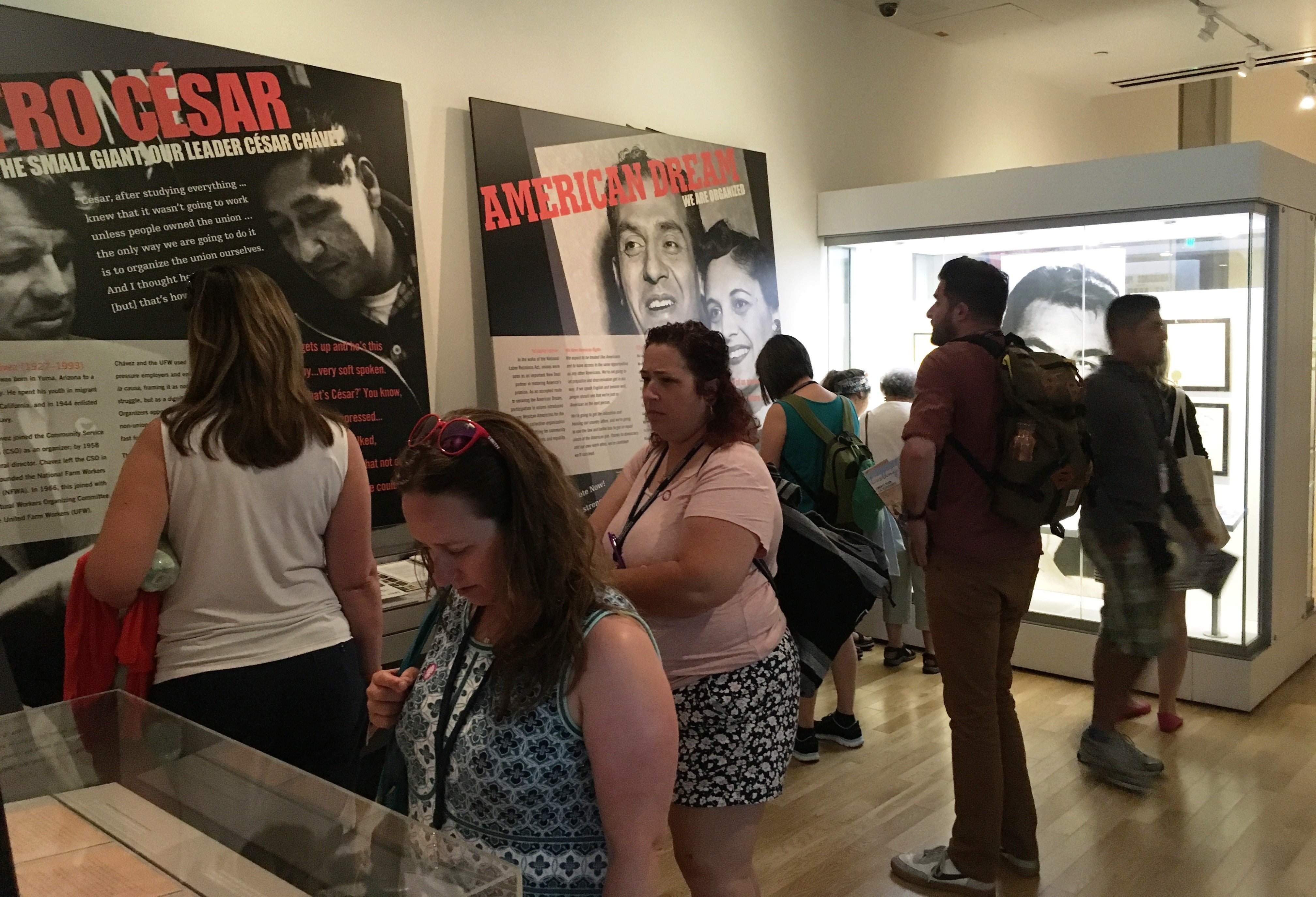 Gilder Lehrman workshop participants at the LA Plaza de Cultura y Artes Mexican American Museum in Los Angeles, California