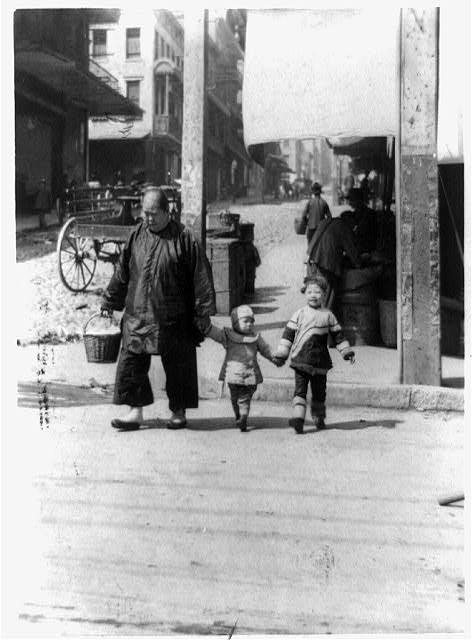 In Chinatown, ca. 1920 (Library of Congress)