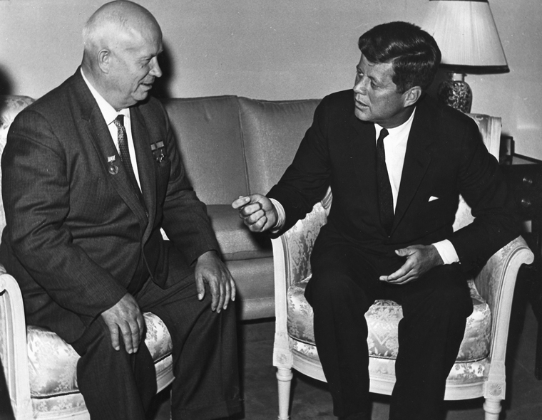John Kennedy, Nikita Khrushchev 1961 (John F. Kennedy Presidential Library and Museum, Boston)