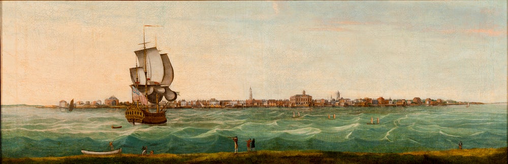 Thomas Leitch, "A View of Charles-Town [South Carolina]," oil on canvas, 1774 (Courtesy of the Museum of Early Southern Decorative Arts (MESDA) at Old Salem)