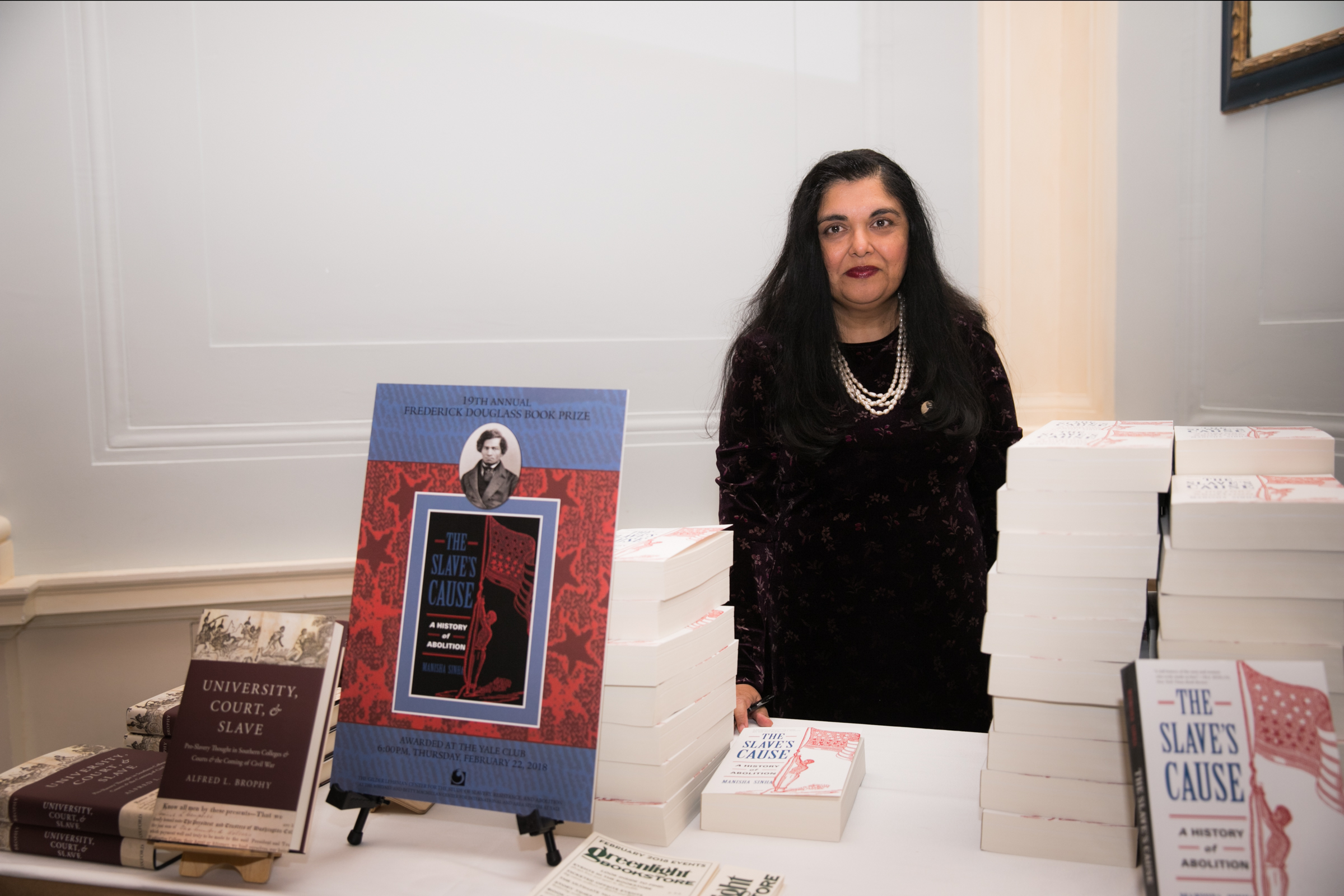Professor Manisha Sinha was the 2017 Frederick Douglass Book Prize winner.
