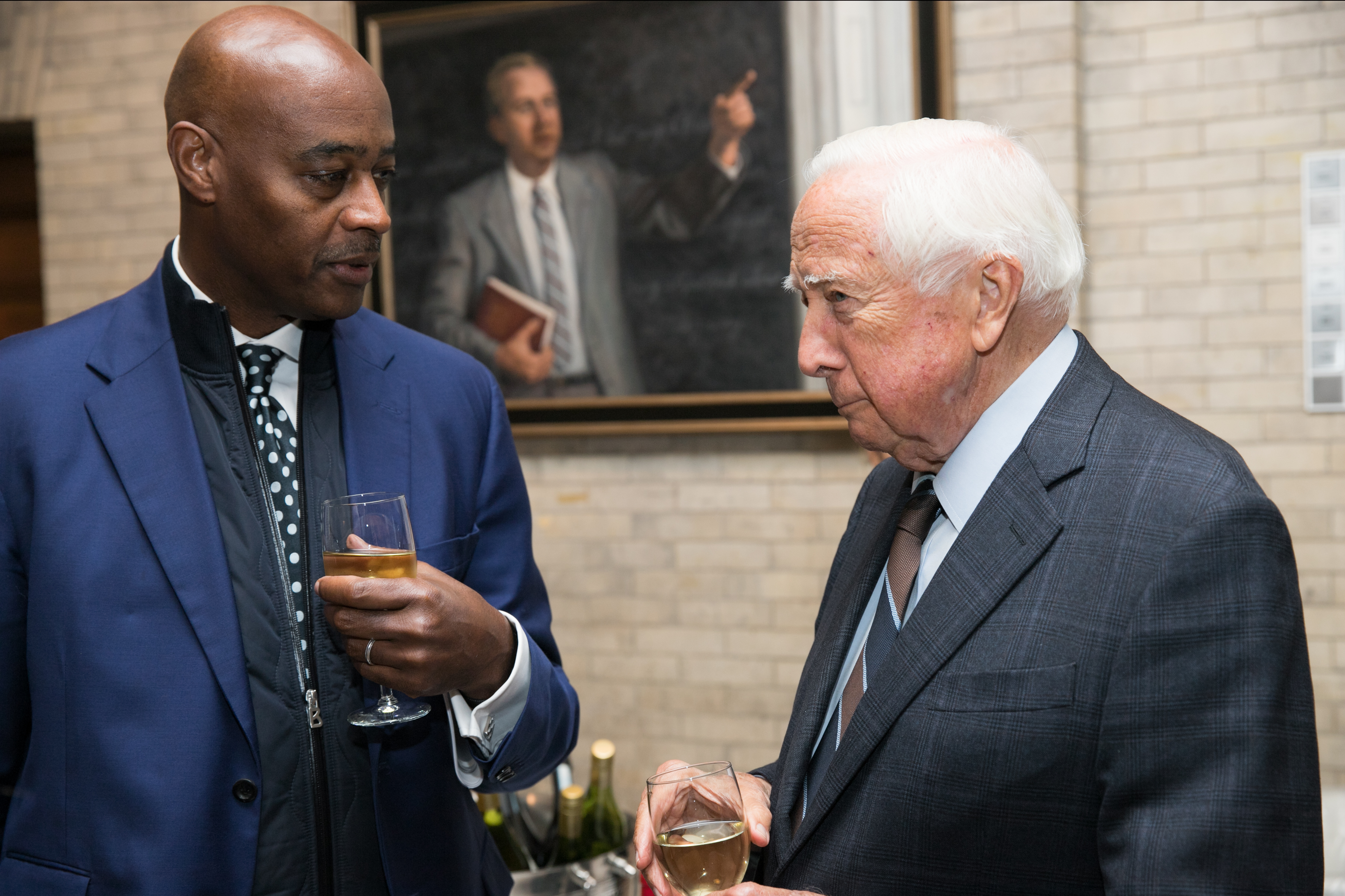 Ray McGuire, Trinity School parent, and David McCullough