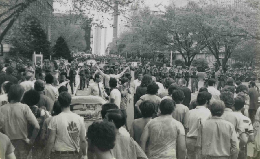  Ohio State University Demonstration, May 1970. Photo taken by Kevin Bleicher.