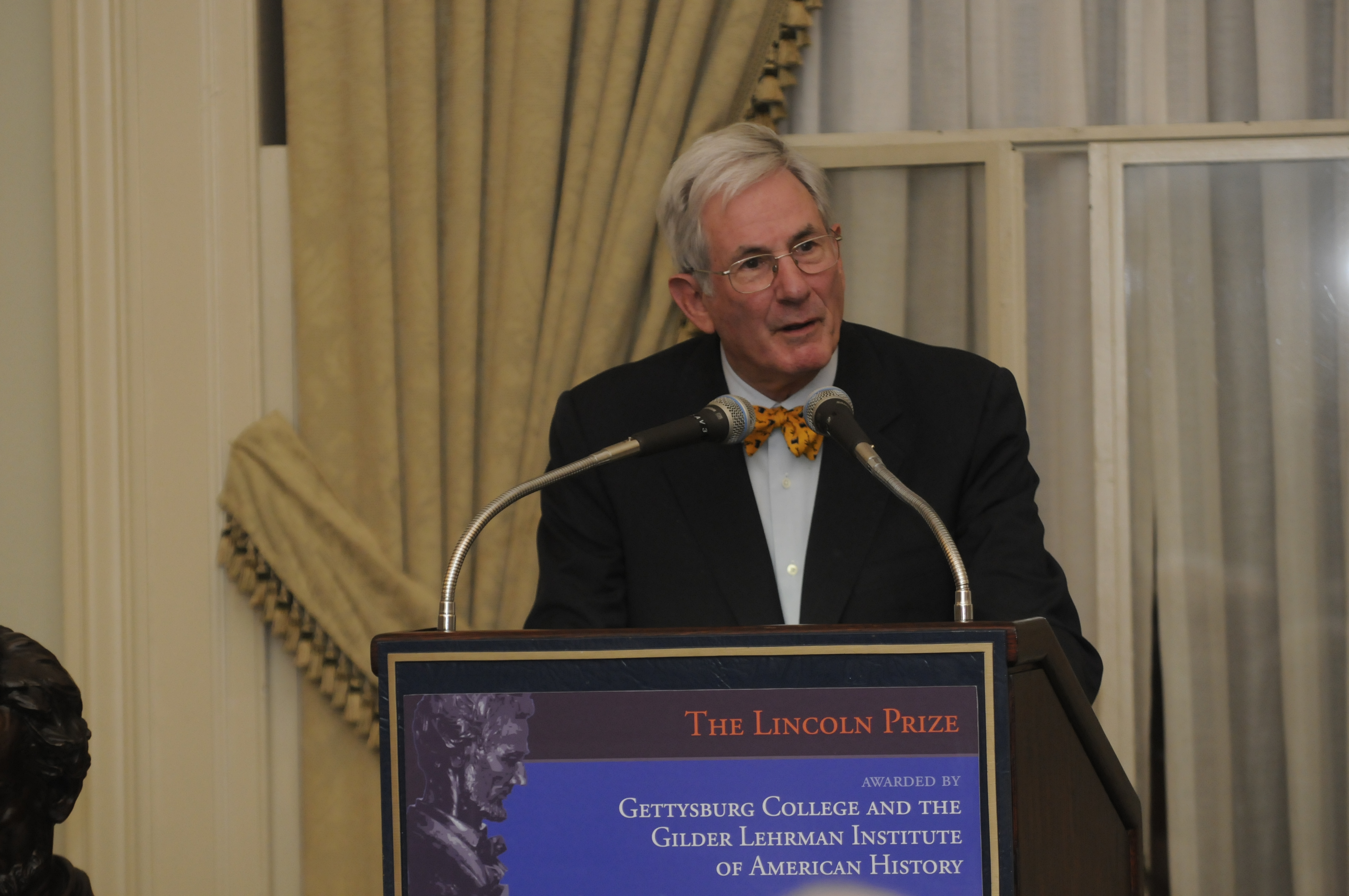 Richard Gilder speaking at the Lincoln Prize Ceremony in 2012