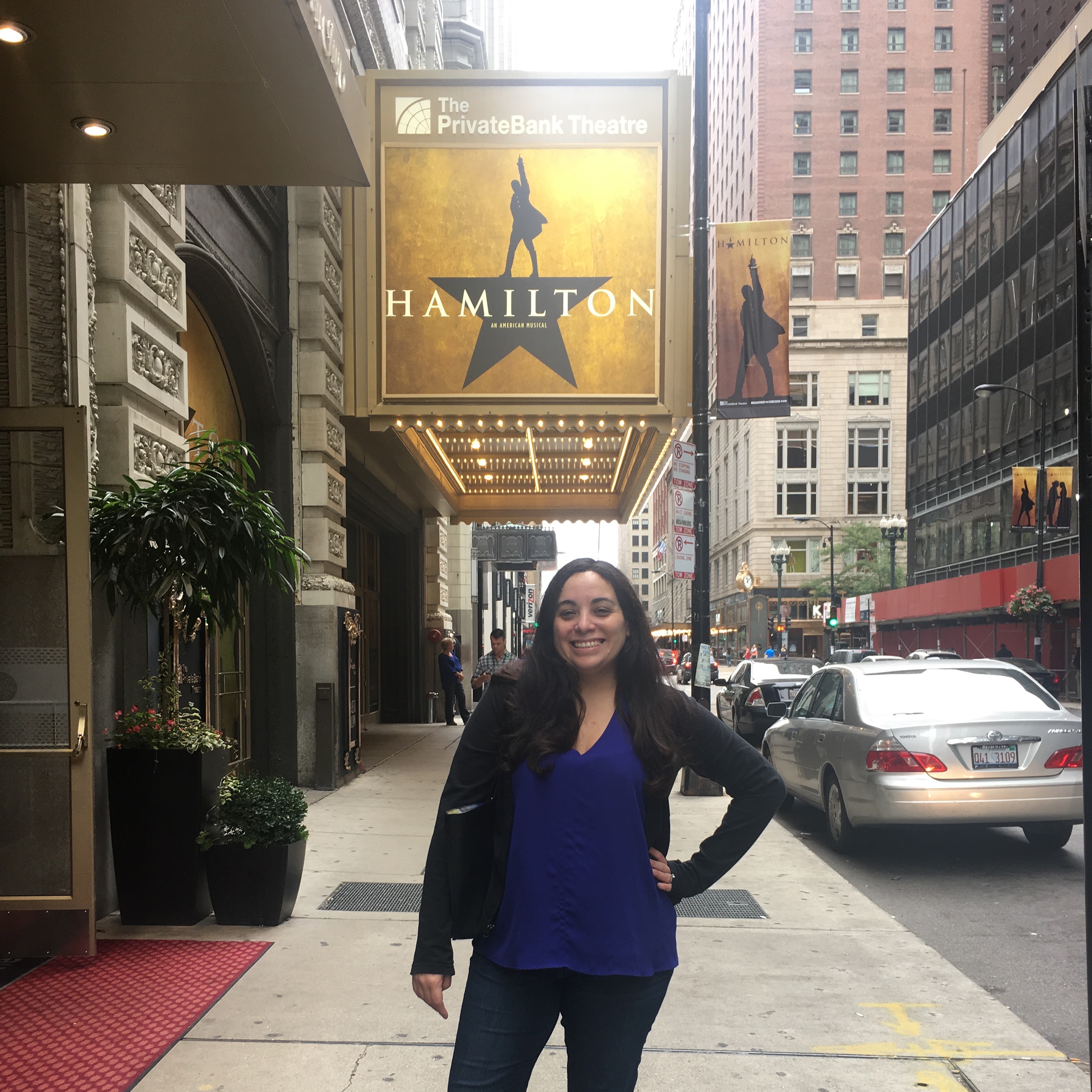 Sasha Rolon Pereira in Chicago with the Hamilton Education Program