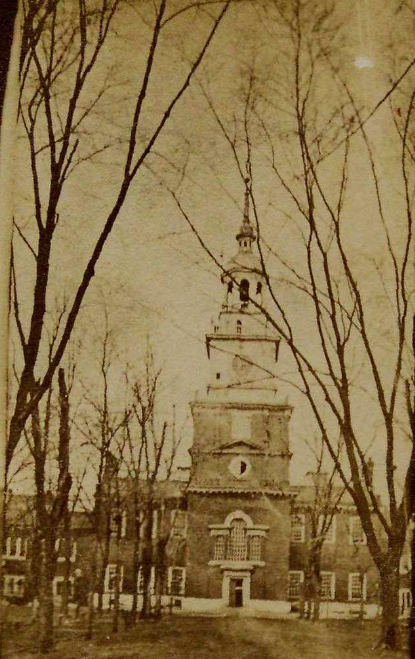 Carte de visite view of Independence Hall, Philadelphia, ca. 1861-1865 (Gilder Lehrman Institute, GLC00241.04)