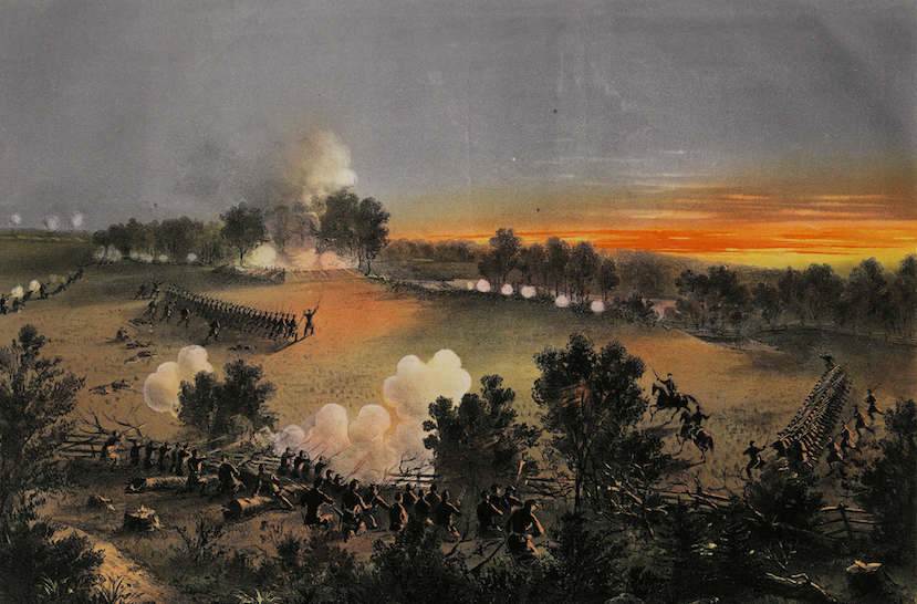 Capture of a Rebel Lunette Near Yorktown, Va. April 26th 1862  (Gilder Lehrman Institute, GLC02131.03)