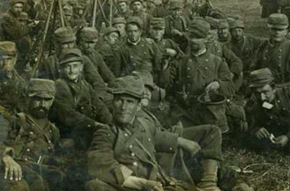 Keystone View Company French Reserves from U.S.A. — Some of the Two Million Fighters in the Battle of the Marne, ca. 1914–1918 (The Gilder Lehrman Institute, GLC09584.023)
