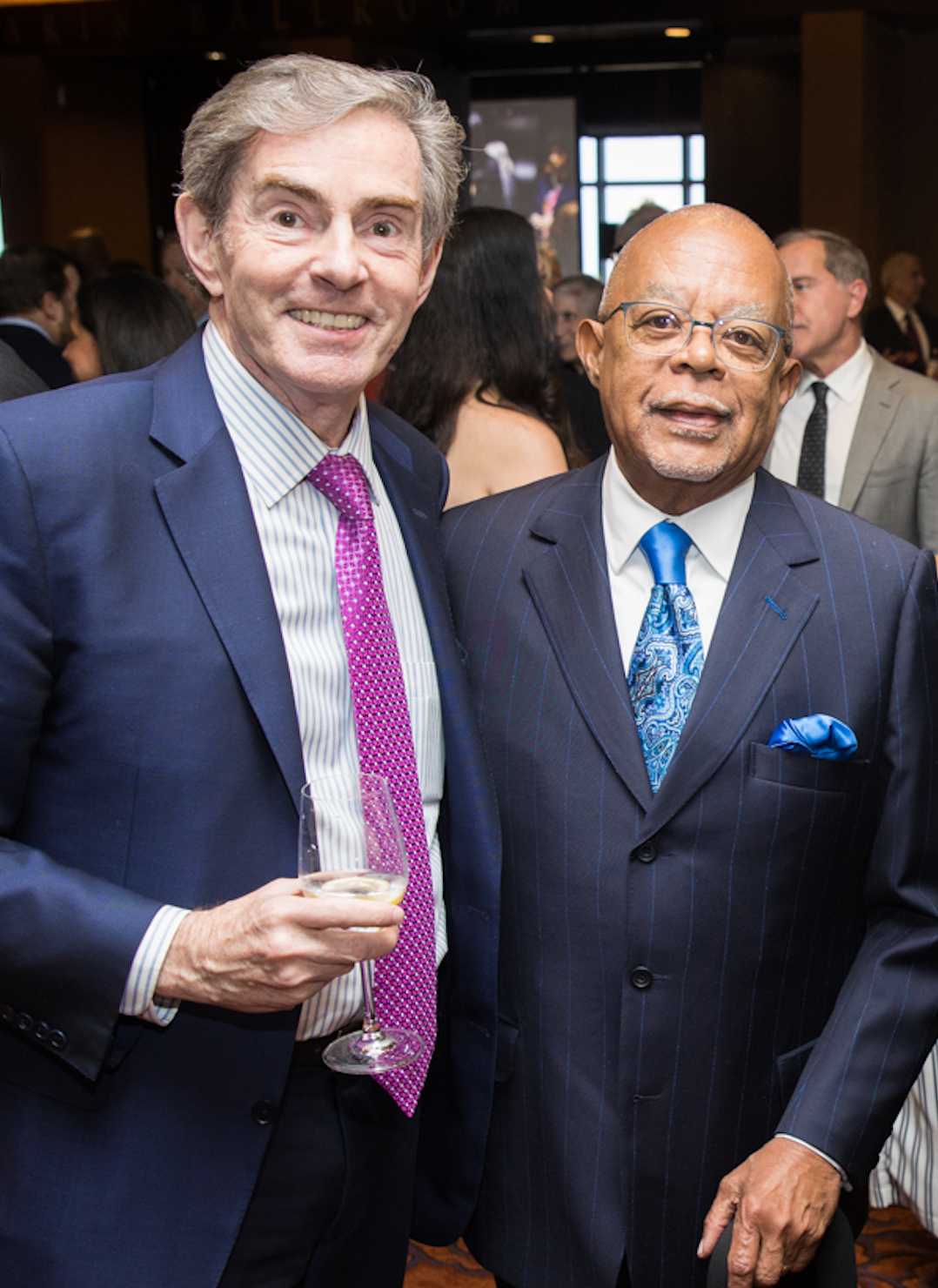 Gilder Lehrman Institute president James Basker with Henry Louis Gates, Jr.