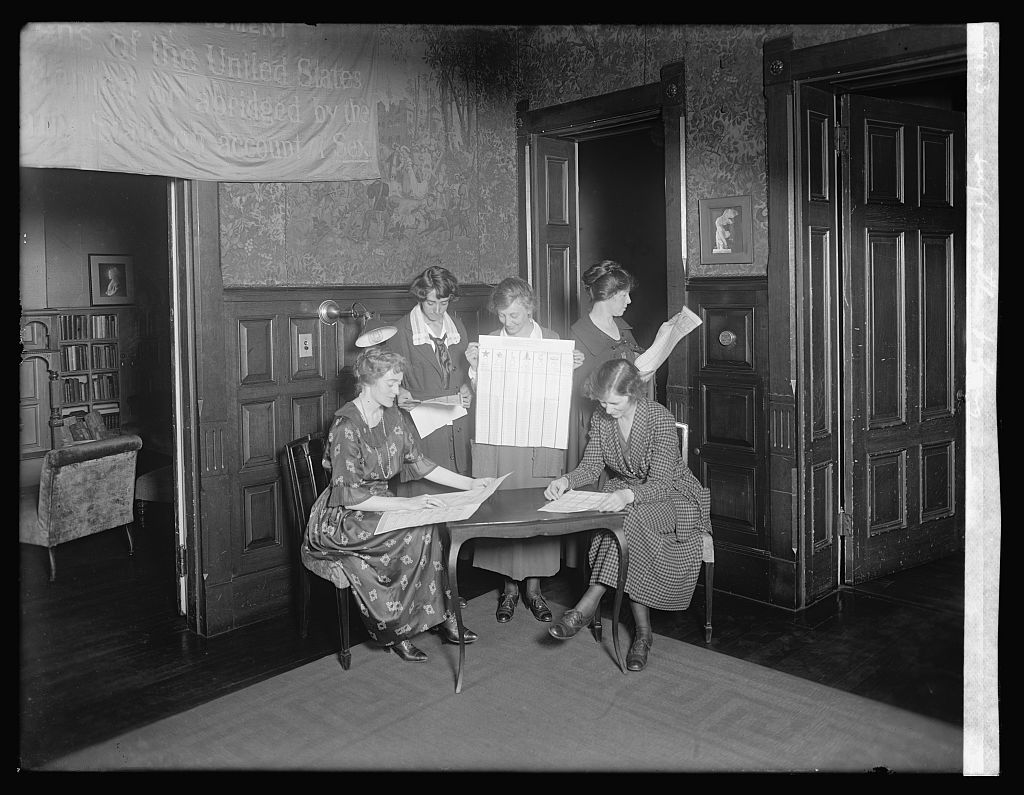 Suffragettes Voting, ca. 1920 (Library of Congress)