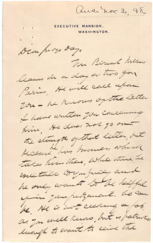 To william r day gilder lehrman institute of american history