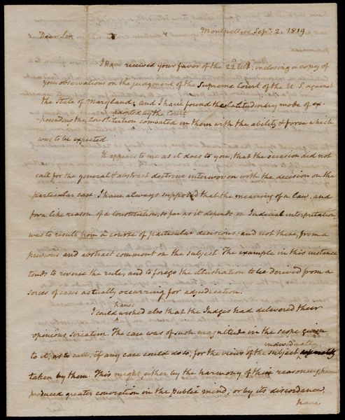To Spencer Roane Gilder Lehrman Institute Of American History