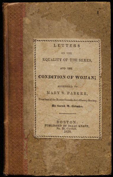 Sarah grimke letters on the equality of the sexes photo 812
