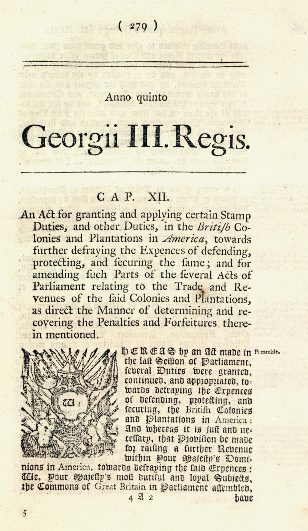 The Stamp Act, 1765 | Gilder Lehrman Institute of American History
