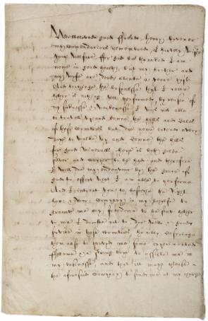 Sebastian Brandt to Henry Hovener, January 13, 1622. (Gilder Lehrman Collection)