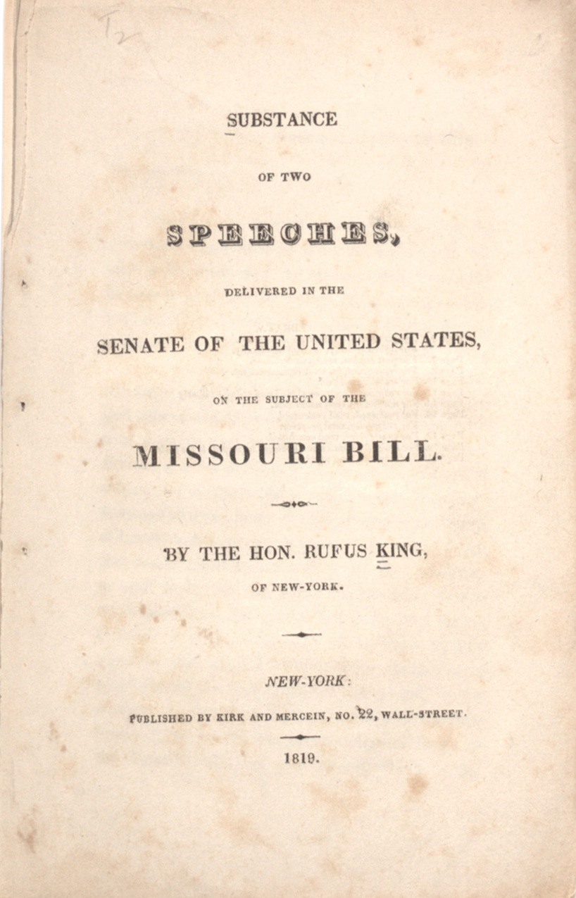 What wa the purpose of the Missouri Compromise?