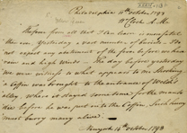 Account of the yellow fever outbreak in Philadelphia, October 11–14, 1793 (Gilder Lehrman Collection) GLC02437.05942