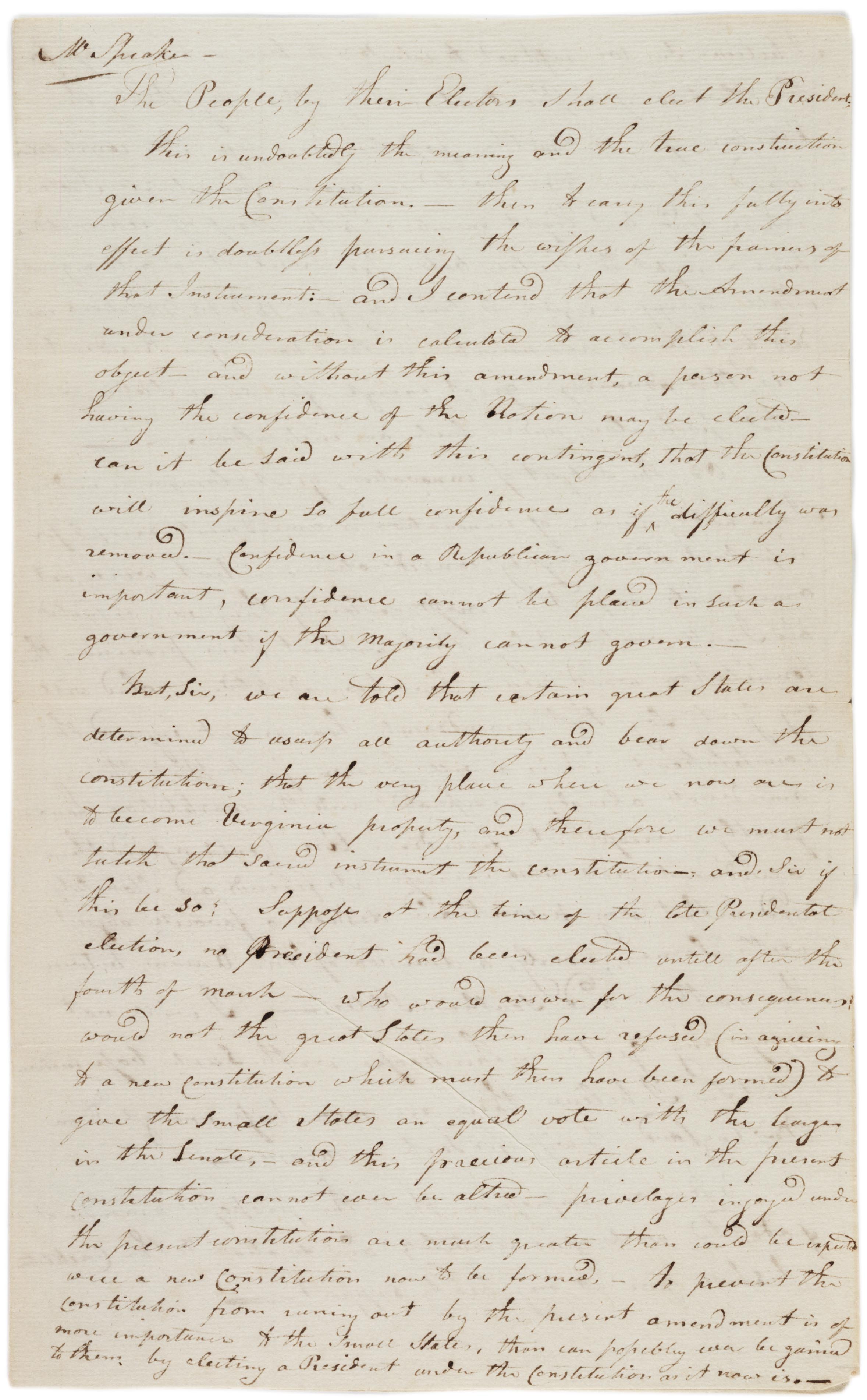 Speech in favor of the Twelfth Amendment, 1803
