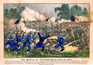 The Battle of Gettysburg, July 3, 1863 (GLC00248)