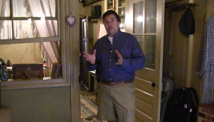 Professor Cannato leads a tour of the Tenement Museum