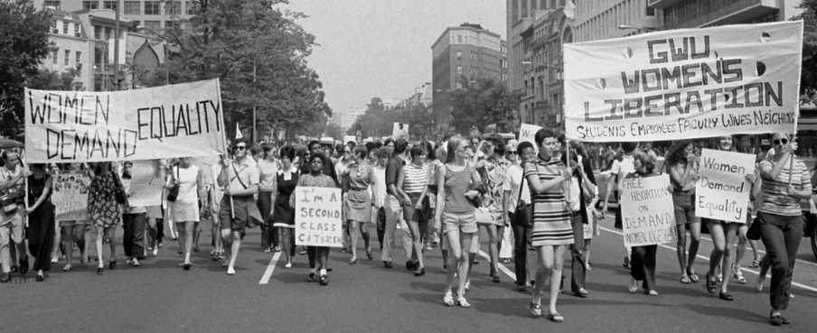Women's Liberation March, Washington DC, 1970. (Library of Congress) Women's Liberation March, Washington DC, 1970. (Library of Congress)