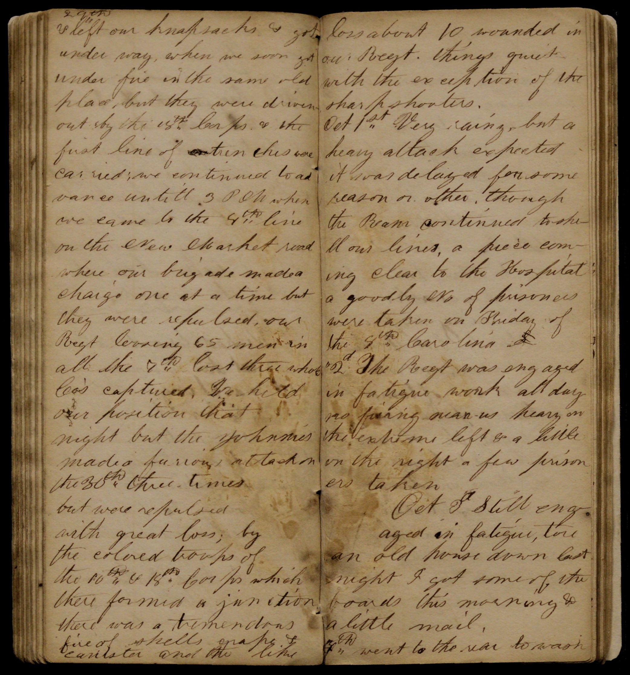 Diary of William Woodlin, an African American soldier in the 8th Regiment United States Colored Troops, Company G (Gilder Lehrman Collection)