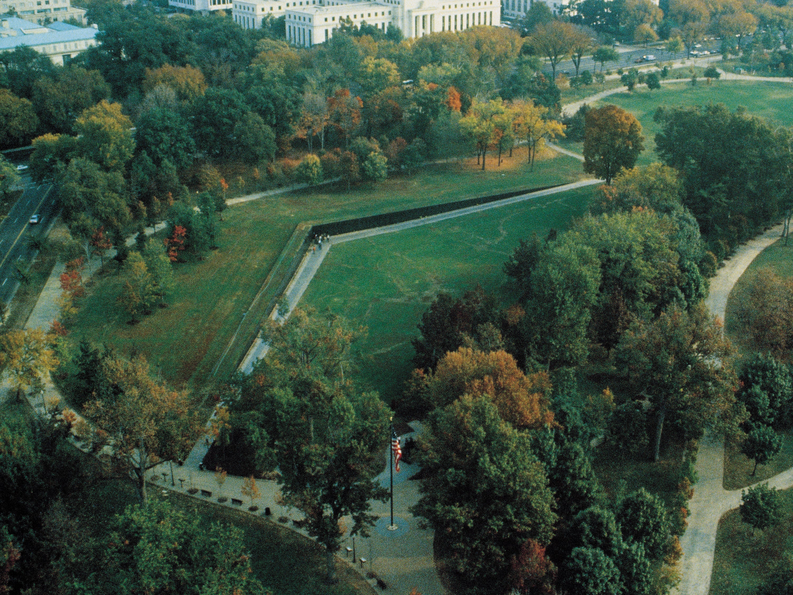 The Vietnam Veterans Memorial, photograph by Terry Adams, National Parks Service