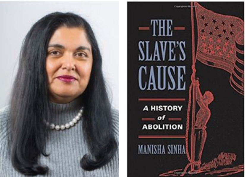 Professor Manisha Sinha and her prize winning book Professor Manisha Sinha and her prize winning book