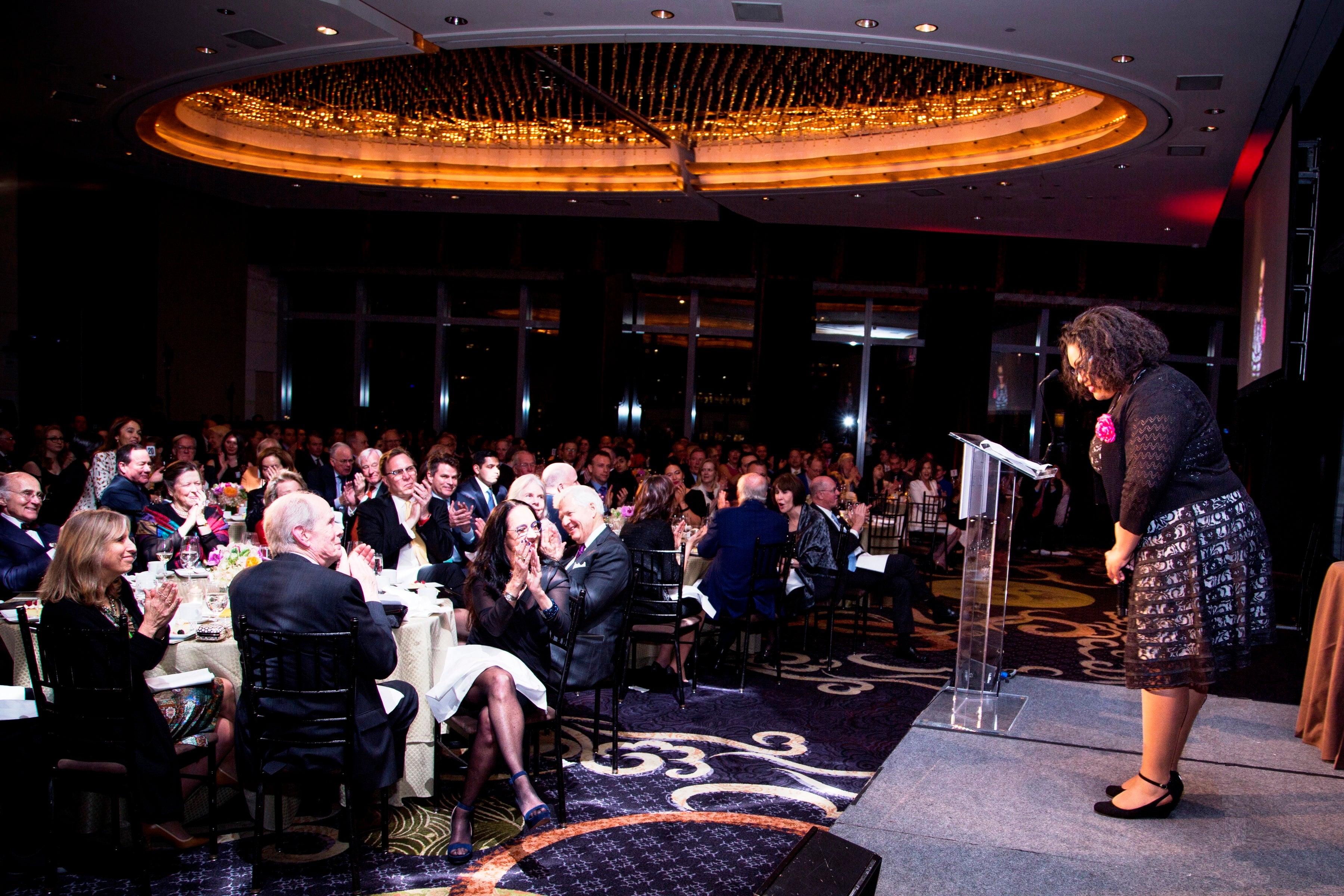 Kai Bosley, Chicago Hamilton Education Participant performing her student piece at 2017 Gala