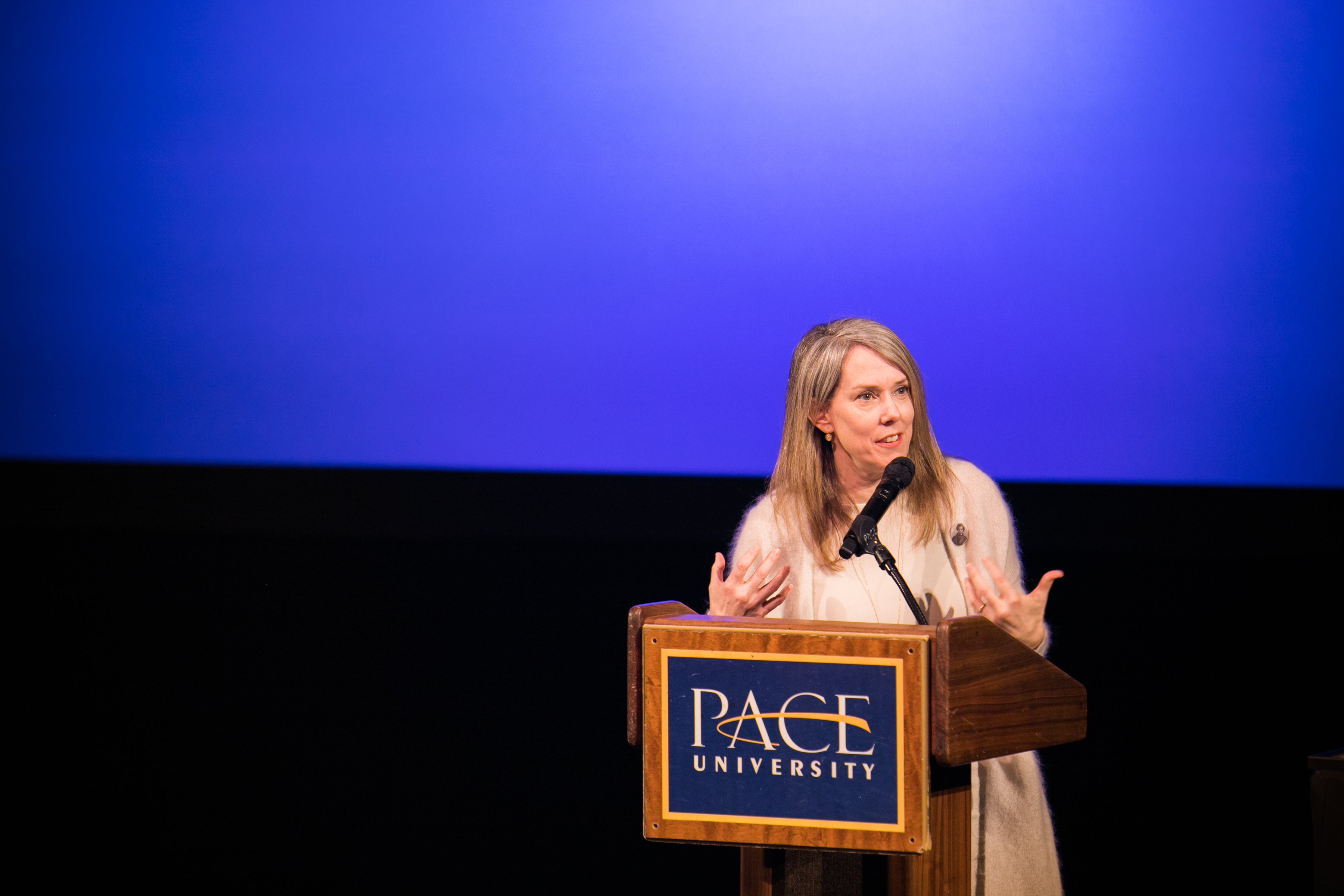 Amy Murrell Taylor, the winner of the 21st Frederick Douglass Book Prize, at the Schimmel Center