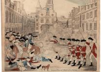 Paul Revere, “The Bloody Massacre in King-Street, March 5, 1770.” Boston, 1770. (Gilder Lehrman Collection) Paul Revere, “The Bloody Massacre in King-Street, March 5, 1770.” Boston, 1770.
