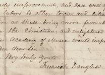 Frederick Douglass to Thomas B. Pugh, November 17, 1870 (Gilder Lehrman Collection) Frederick Douglass to Thomas B. Pugh, November 17, 1870 (GLC01954)