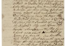 Stephen Bayard to Robert Livingston, November 12, 1725. (Gilder Lehrman Collection) Stephen Bayard to Robert Livingston, November 12, 1725.