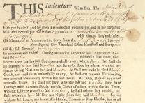 John Reid Jr.’s indenture of apprenticeship with Robert Livingston Jr., November 1, 1742. (Gilder Lehrman Collection) John Reid Jr., Indenture of apprenticeship with Robert Livingston Jr., 1742 (GLC