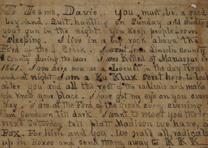 Ku Klux Klan to Davie Jeems, ca. 1868 (Gilder Lehrman Collection) Ku Klux Klan to Davie Jeems, ca. 1868 (Gilder Lehrman Collection)