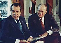 Nixon and Ford in the Oval Office, 1973 (National Archives) Nixon and Ford in the Oval Office, 1973 (National Archives)
