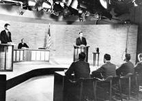 Televised debate between John Kennedy and Richard Nixon, 1960. (National Park Service)