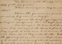 Abraham Lincoln’s notes for the “House Divided” speech, ca. December 1857 (Gilder Lehrman Collection)