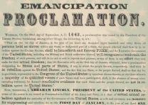 Emancipation Proclamation published by Rufus Blanchard, Chicago, ca. 1863–1864. (Gilder Lehrman Collection) Emancipation Proclamation (Chicago: Rufus Blanchard, ca. 1863–64) (GLC05508.272)