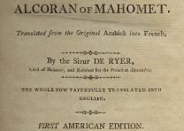 First American edition of the Koran, 1806 (Gilder Lehrman Collection) First American edition of the Koran, 1806 (Gilder Lehrman Collection)