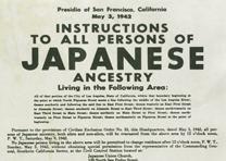 Notice of relocation for Persons of Japanese Ancestry, 1942. (Gilder Lehrman Collection) Notice of relocation for Persons of Japanese Ancestry, 1942. (Gilder Lehrman C