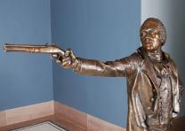 Alexander Hamilton, bronze sculpture by Kim Crowley, 2004 Alexander Hamilton, bronze sculpture by Kim Crowley, 2004